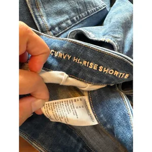 American Eagle Curvy Hi-Rise Shortie denim shorts thumbnail 2