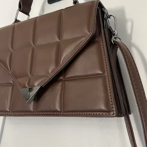 Fashion Rhombus brown‎ quilted crossbody shoulder bag thumbnail 5