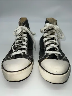 Levi's Women's High-Top Sneakers in Gray Cotton with White Midsoles-Size 10 thumbnail 5