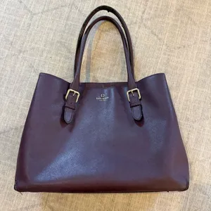 Kate Spade Cove Street Ariel Large Plum Leather Tote Bag thumbnail 1