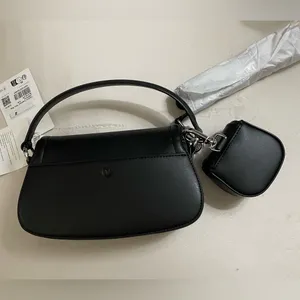 Lululemon NWT Leather Alternative Cactus Mini Bag 1.2L Black & Silver Hardware thumbnail 12
