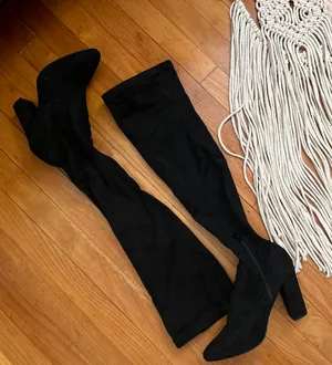Forever 21 Black Long Boots thumbnail 1