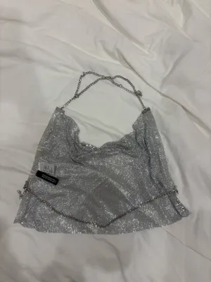 H&M Sparkle Tank Silver thumbnail 2