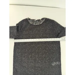 Zara Women’s Small Black Floral Lace Sheer Short Sleeve Blouse Top Romantic thumbnail 6