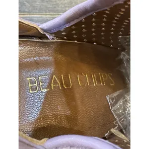 Vero Cuoio Lavender Perforated Peep Toe Heeled Bootie Size‎ 37 US 6.5 thumbnail 9