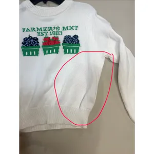 525 America Farmers Market crewneck Sweater pullover Size Medium thumbnail 4
