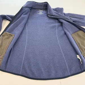 LL Bean Blue Sweater Fleece Full Zip Jacket Pockets Small Women Outdoor Classic thumbnail 5