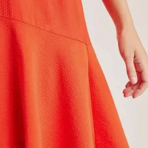 Maeve by Anthropologie Red Rousseau Flounced Knee Length Dress - Size - 4 - NWT thumbnail 4