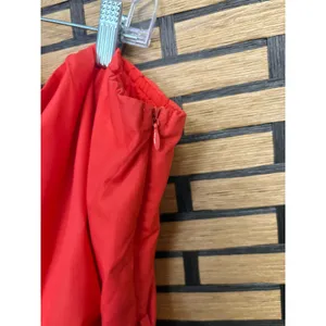 Zesica‎ Red One Shoulder Belted Ruffle Midi Dress Size XL thumbnail 7