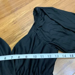ASOS DESIGN Maternity Maxi Dress Womens Size 6 V‎ Neck Short Sleeve Black NWT thumbnail 8