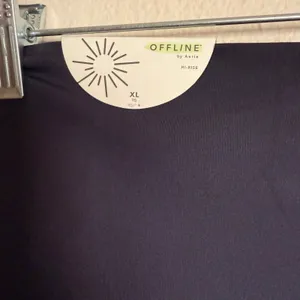 OFFLINE by Aerie Real Me 7/8 Leggings High Rise Crossover Waist Navy Blue XL thumbnail 6