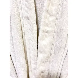 Lord & Taylor White Plush Luxury Robe Size S/M thumbnail 6
