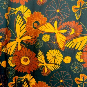 Earthbound Trading Co Retro Print Long Sleeve Pajama Top Women’s Size L thumbnail 3