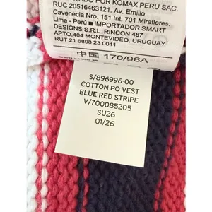 Gap Red White Blue 100% Cotton Sweater Vest XLARGE NWT Preppy USA thumbnail 8