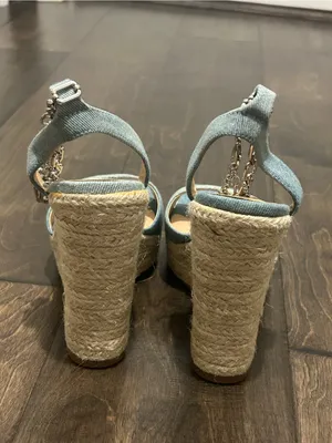 Thalia Sodi Caden Denim‎ Wedge Sandals thumbnail 5