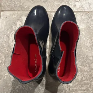 Charter Club Cloudburst Outdoor Stretch Rain Boots in Navy EXCELLENT thumbnail 7