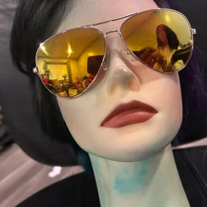 Gold Aviator Sunglasses thumbnail 3