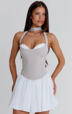 Outcast Emory Mini Dress White Size XXS thumbnail 1