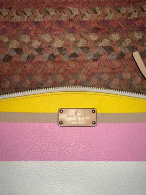 kate spade leather Colorblock Stripe Crossbody - Yellow, Pink, Blue, Mint, White thumbnail 2