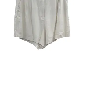 Abercrombie Sloane Tailored Shorts Linen Blend High Rise White Size 32‎ 14R thumbnail 3