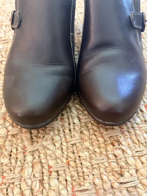 EuroSoft Brown Leather Slip-On Mule Clogs with Buckle Accent 8.5M thumbnail 6