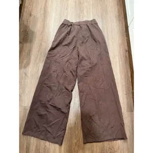 Maeve Anthropologie Brown Wide Leg Pull On Trousers Pants Small High Rise Pocket thumbnail 3
