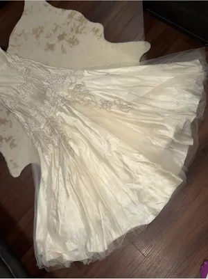 VTG Sue Wong Nocturne Silk Beaded Mermaid Wedding Dress Ivory Gown Sequin formal thumbnail 4