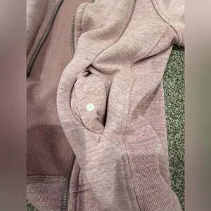 Lululemon Full Zip Scuba Hoodie - Pink Light Cotton Fleece thumbnail 5