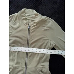 Lululemon Women's Define Olive Green Full Zip Jacket‎ Nulu Size 6 thumbnail 7