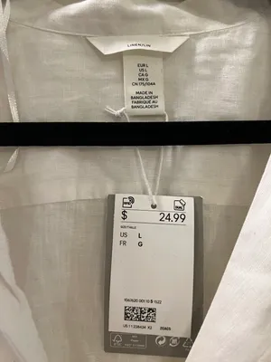 H&M NWT White Linen Top thumbnail 2