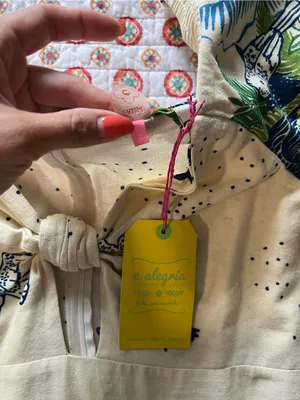 NWT Farm Rio Tropical Tiles Midi Dress Size Large thumbnail 5