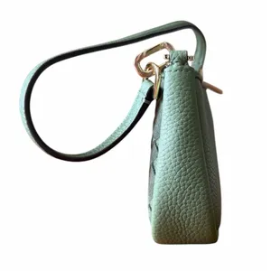 Kate Spade Kayla KM148 Woven Leather Convertible Shoulder Bag Cedar Green NWOT thumbnail 6