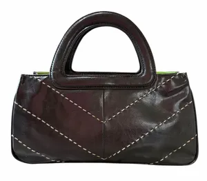 Vintage Victoria’s Secret Small Clutch Y2K Brown Faux Leather Indie Sleaze Purse thumbnail 1