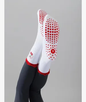 Pilates Grip Socks White thumbnail 2