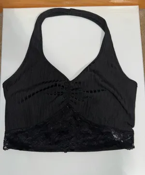 Shein Crop Top Black thumbnail 1