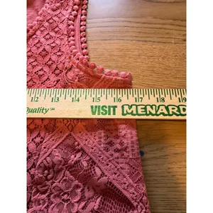 Knox Rose Blouse Pullover Tank Top Crochet Lace Pattern Size‎ Small Boho Peasant thumbnail 5