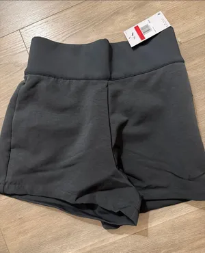 Nike Women's High-Rise Athletic Shorts in Charcoal Gray thumbnail 1