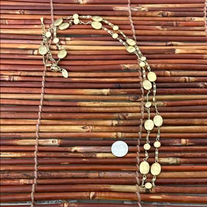Lia Sophia Gold Oval Necklace 31”-34” thumbnail 4