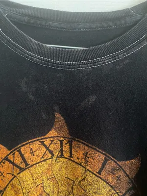 Pink Floyd Black Long-Sleeve Tee with Golden Sun Graphic S/M SEE PICS has spots thumbnail 3