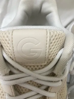 Chunky Sneakers by G by GUESS cream and white trainers 9.5 thumbnail 4