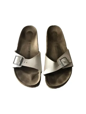 Birkenstock Madrid Birko-Flor Sandals White 41 Narrow Women's Size 10 thumbnail 3