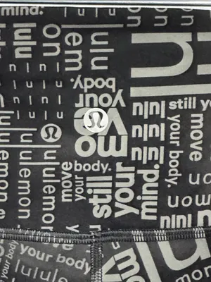 lululemon athletica Wunder High-Rise Train Black & Gray Logo-Print Leggings thumbnail 6
