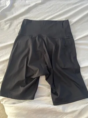 Classic Black Gym Shark High-Waisted Women’s Spandex Shorts thumbnail 2
