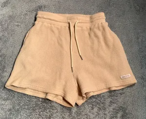 White fox boutique Tan Waffle lounge Shorts small thumbnail 1