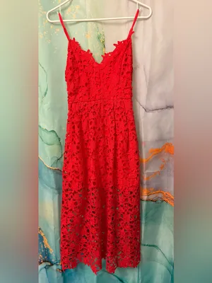 ASTR The Label LACE A LINE MIDI DRESS Sz: S thumbnail 4