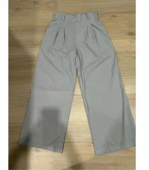 NEW High Waisted Career Waffle Dress Pants Trousers Pockets S thumbnail 7