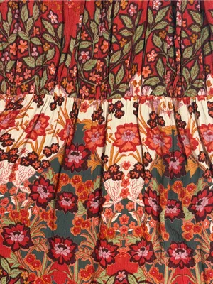 Light & Sound Boho Floral Off Shoulder Maxi Dress Cottagecore Prairie S Western thumbnail 9