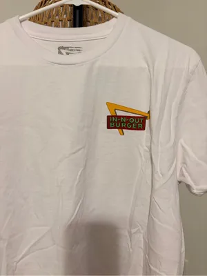 In n out White Short Sleeve Logo Tee Size L thumbnail 2