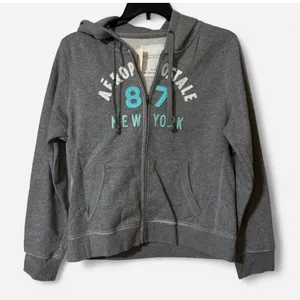 Aeropostale Heather Gray Hoodie thumbnail 1