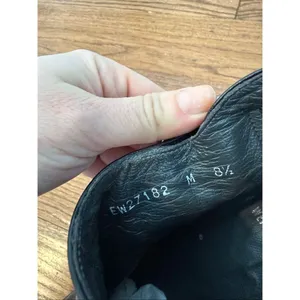 Stuart Weitzman black leather square toe bootie size 8.5 thumbnail 5